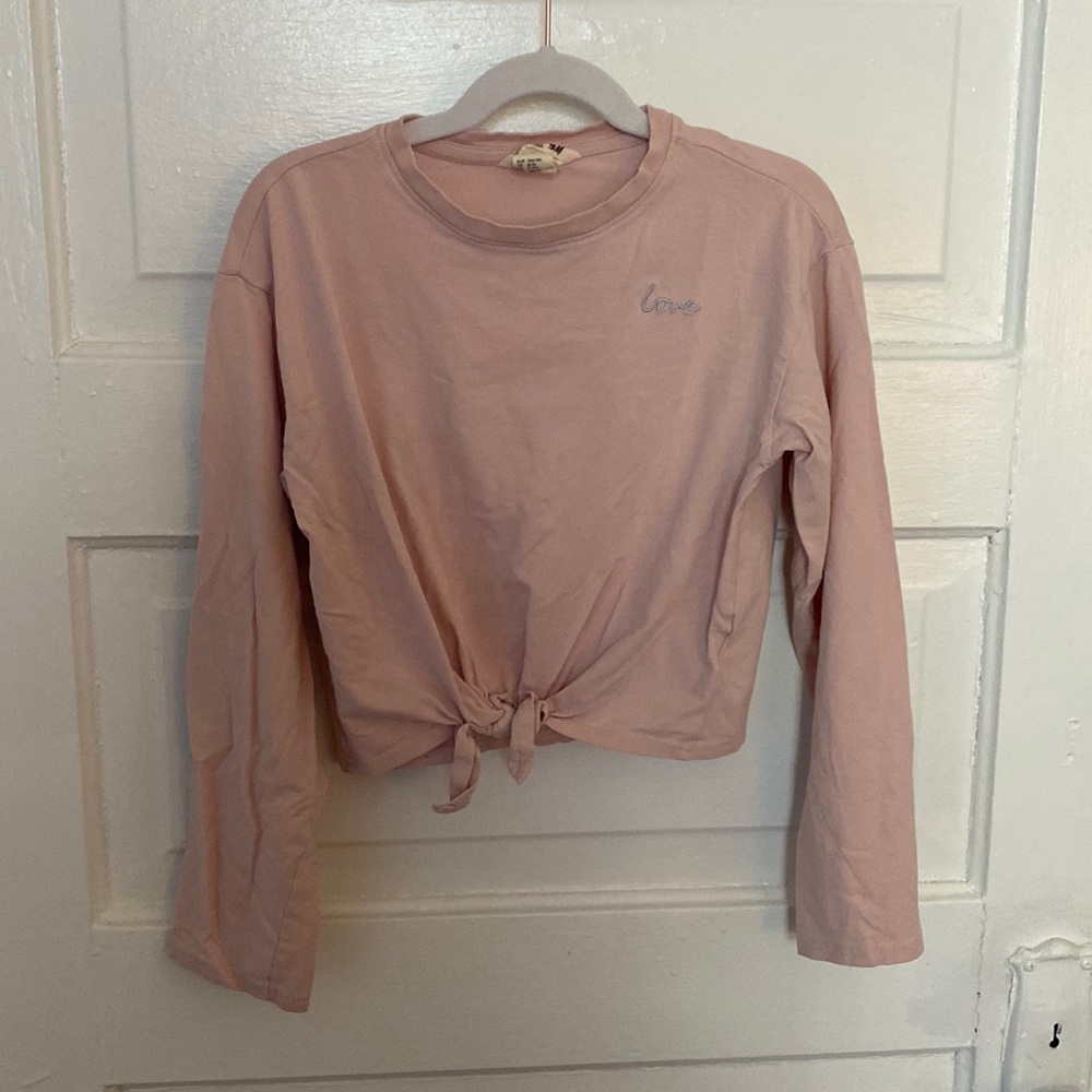H&M girls long sleeve top 8/10